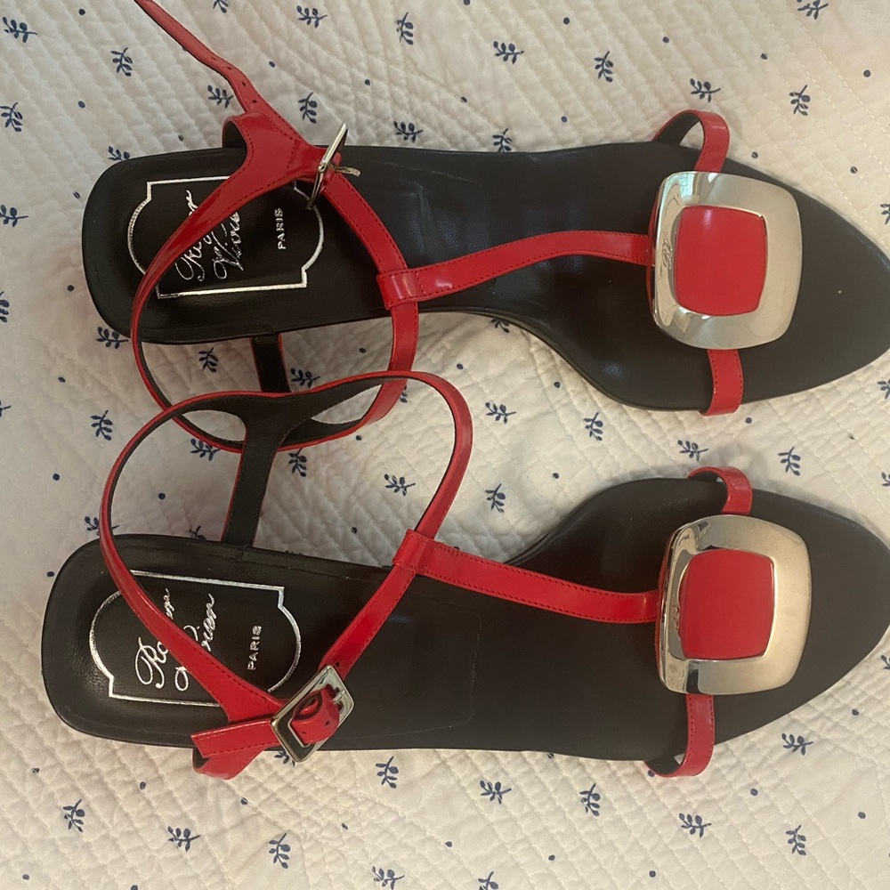 Roger vivier sandals size 40 1/2